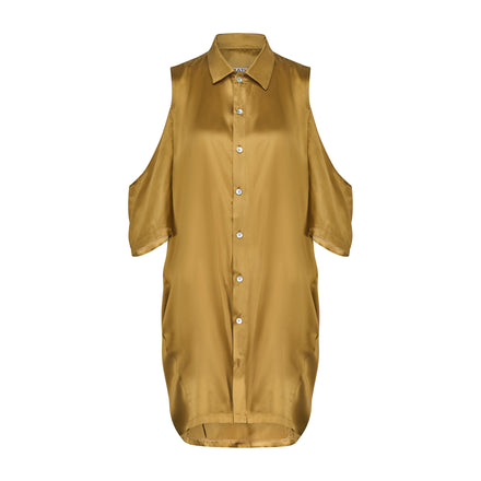 Silk Shirt Dress