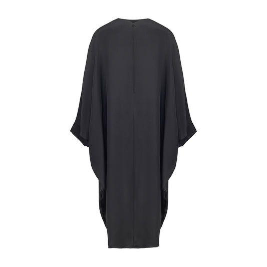 Silk Sandwash Drape Dress