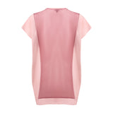 Silk Sheerback Tee Pink